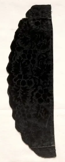 Velvet Cuffs, 1800s. Creator: Unknown