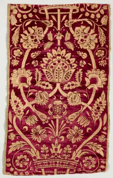 Velvet Cover, 1600s. Creator: Unknown