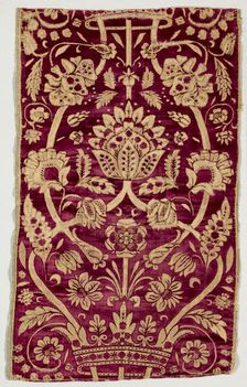 Velvet Cover, 1600s. Creator: Unknown