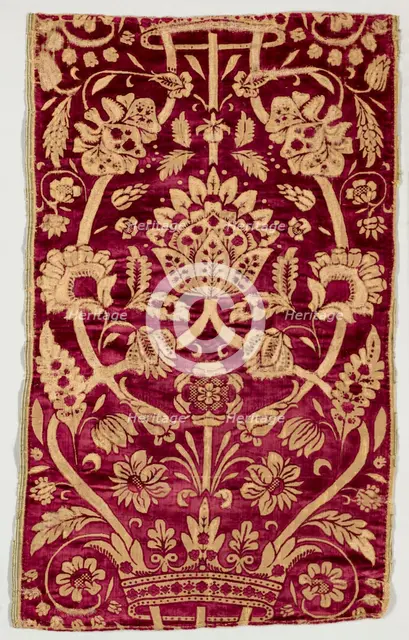 Velvet Cover, 1600s. Creator: Unknown.