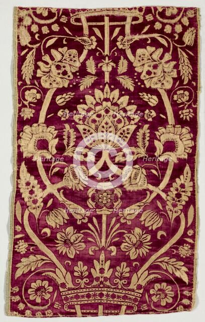 Velvet Cover, 1600s. Creator: Unknown.