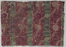 Velvet Fragment, 1400-1450. Creator: Unknown