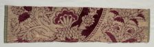 Velvet Fragment, 1400s. Creator: Unknown