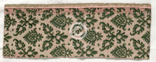 Velvet Fragment, 1500s. Creator: Unknown.