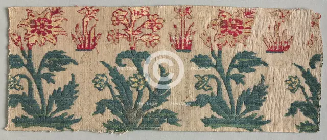 Velvet Fragment, 1600s. Creator: Unknown.