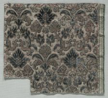 Velvet Fragment, 1600s. Creator: Unknown