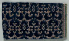 Velvet Fragment, 1600s. Creator: Unknown
