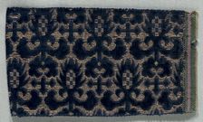 Velvet Fragment, 1600s. Creator: Unknown