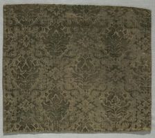 Velvet Fragment, 1600s. Creator: Unknown
