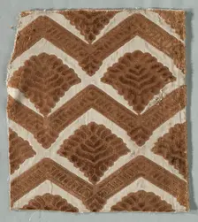 Velvet Fragment, 1600s. Creator: Unknown