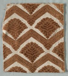 Velvet Fragment, 1600s. Creator: Unknown