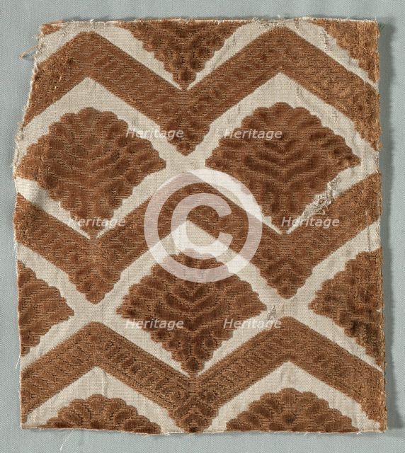 Velvet Fragment, 1600s. Creator: Unknown.