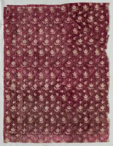 Velvet Fragment, 1600s. Creator: Unknown