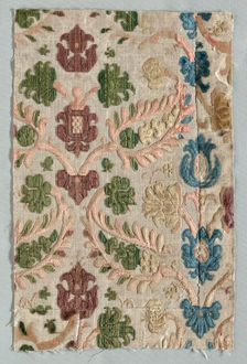 Velvet Fragment, 1600s. Creator: Unknown