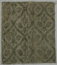 Velvet Fragment, 1650-1699. Creator: Unknown
