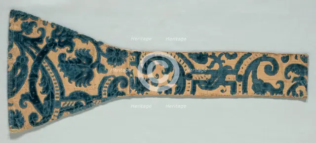 Velvet Fragment, 1650-1699. Creator: Unknown.