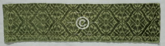 Velvet Fragment, 1700. Creator: Unknown.