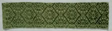 Velvet Fragment, 1700. Creator: Unknown
