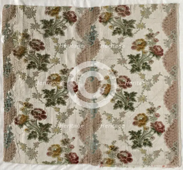 Velvet Fragment, 1700s. Creator: Unknown.