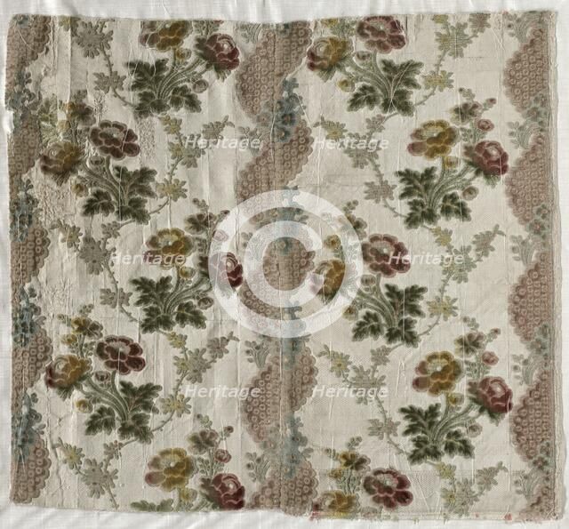 Velvet Fragment, 1700s. Creator: Unknown.