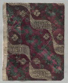 Velvet Fragment, c. 1385-1402. Creator: Unknown