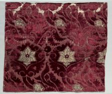 Velvet Fragment, c. 1400. Creator: Unknown