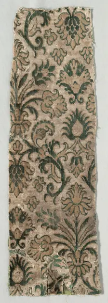 Velvet Fragment, c. 1600. Creator: Unknown