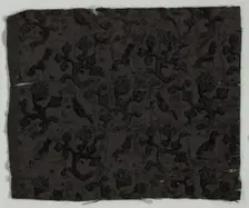 Velvet Fragment, c. 1700. Creator: Unknown