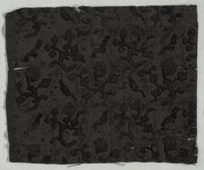 Velvet Fragment, c. 1700. Creator: Unknown