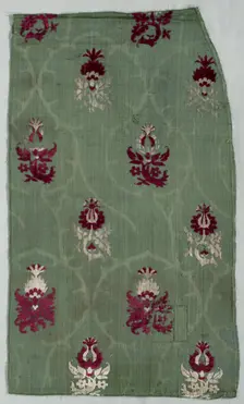Velvet Fragment, early 1400s. Creator: Unknown