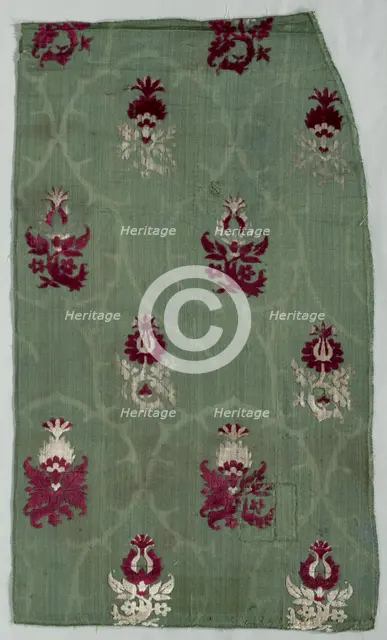 Velvet Fragment, early 1400s. Creator: Unknown.