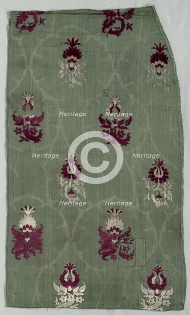 Velvet Fragment, early 1400s. Creator: Unknown.