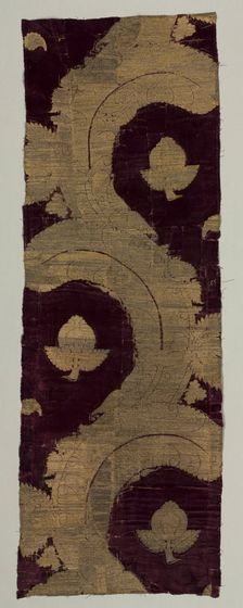Velvet Fragment, early 1400s. Creator: Unknown