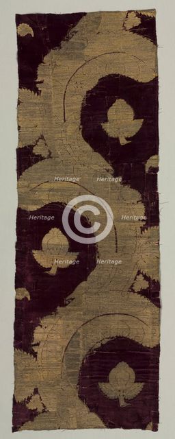 Velvet Fragment, early 1400s. Creator: Unknown.