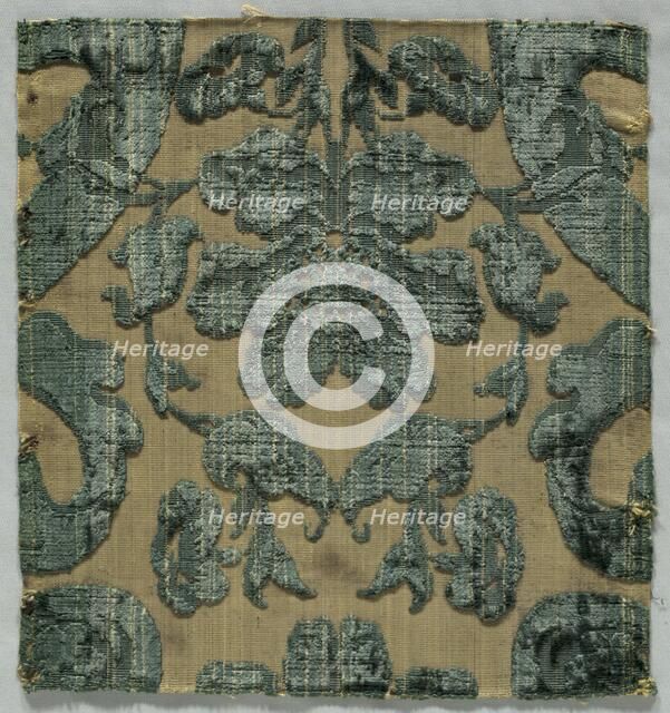 Velvet Fragment, early 1600s. Creator: Unknown.