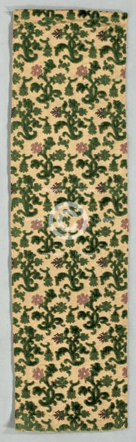 Velvet Fragment, early 1600s. Creator: Unknown.