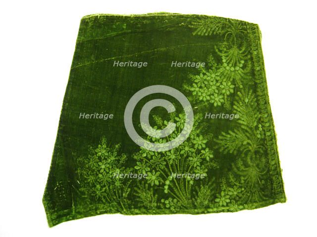 Velvet Fragment, France, 18th century. Creator: Unknown.