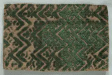 Velvet Fragment, late 1500s - 1600s. Creator: Unknown