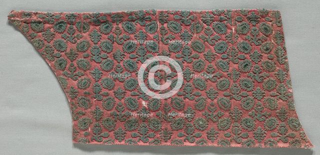 Velvet Fragment, late 1500s - 1600s. Creator: Unknown.