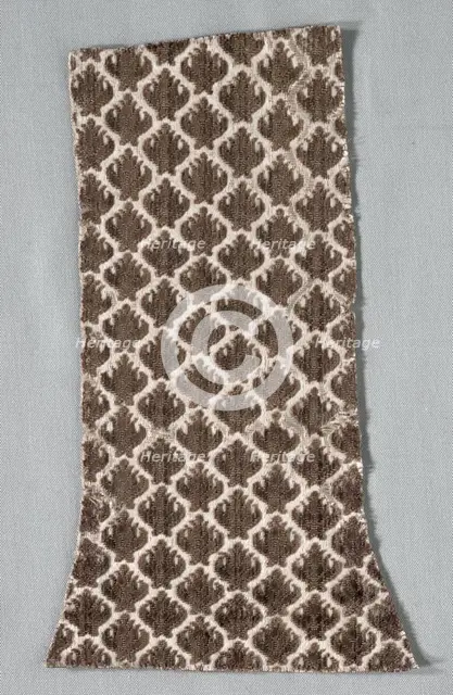 Velvet Fragment, late 1500s - early 1600s. Creator: Unknown.