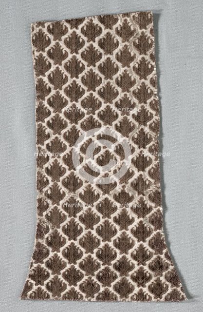 Velvet Fragment, late 1500s - early 1600s. Creator: Unknown.