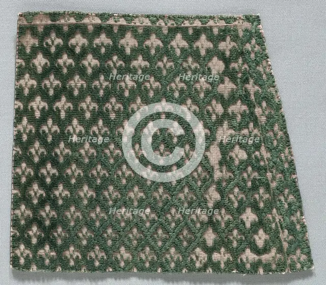 Velvet Fragment, late 1500s - early 1600s. Creator: Unknown.