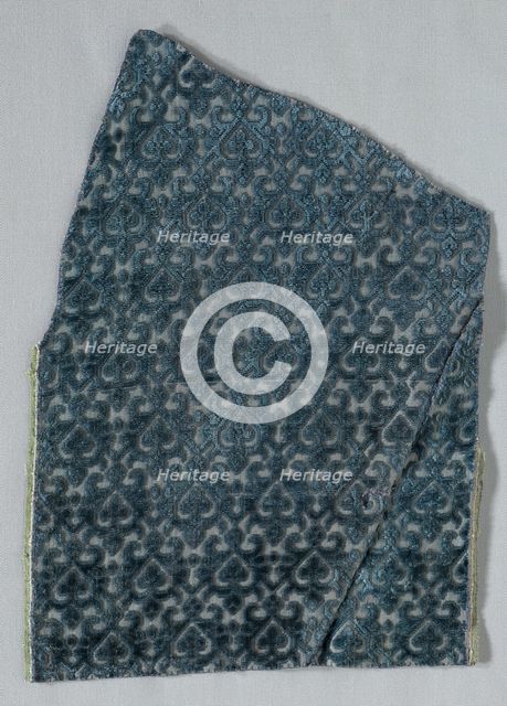 Velvet Fragment, late 1500s - early 1600s. Creator: Unknown.