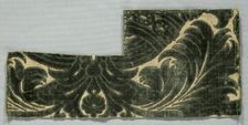 Velvet Fragment, late 1600s. Creator: Unknown