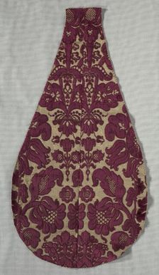 Velvet Fragment, late 1600s. Creator: Unknown