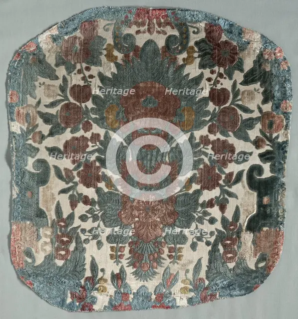 Velvet Fragment, late 1600s. Creator: Unknown.