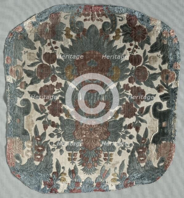 Velvet Fragment, late 1600s. Creator: Unknown.