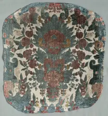 Velvet Fragment, late 1600s. Creator: Unknown