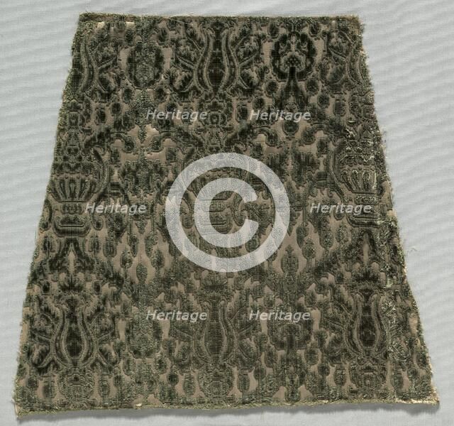 Velvet Fragments Sewn Together, late 1500s. Creator: Unknown.