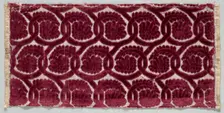 Velvet Strip, 1600s. Creator: Unknown